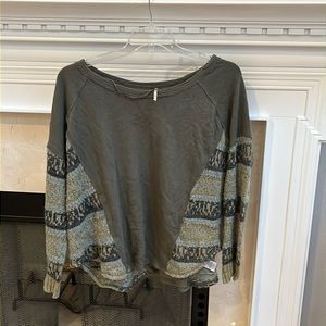 Free People Green Top